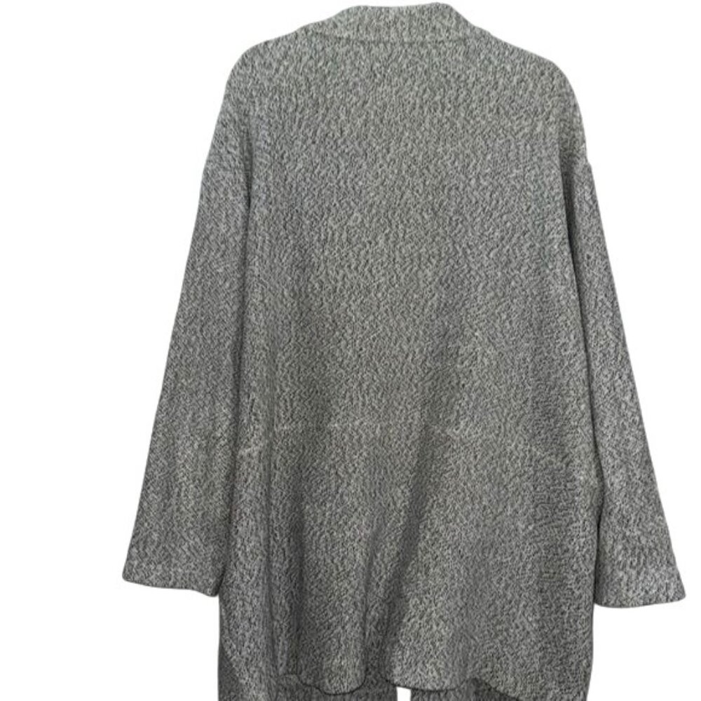 Ava & Viv Gray Open Front Cardigan 1X - Picture 5 of 7